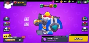 Conta Braw Stars quase full (skins e 3 passes) - Brawl Stars