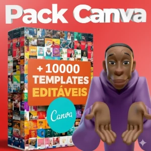 Mega Pack Canva: +10.000 Artes - ENTREGA AUTOMÁTICA! ✨
