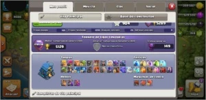 Conta de Clash of Clans CV12, sem ID supercell