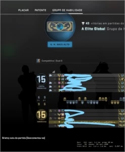 Conta CSGO Global com Medalha de Serviço 2021 - Counter Strike