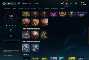 Conta com Rammus Rei e Kayle Juíza - League of Legends LOL
