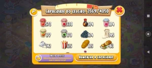 Fazenda Hayday Nivel 61  - Celeiro 4000 / Silo 1000 - Hay Day