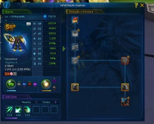 VENDO conta MID/END game LADMO server Alphamon - Digimon Masters Online