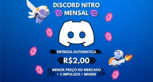 [Mais Barato!] Discord Nitro Gaming + Brinde - Assinaturas e Premium