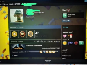 Conta Csgo Com Prime + 3 Medalhas Incluindo Do Major Paris - Counter Strike