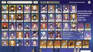 AR57 - GANYU + AMOS, HUTAO + HOMA, EULA + PINHOS/TUMULO E + - Genshin Impact