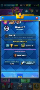 Contas Clash Royale 6 Anos de jogo