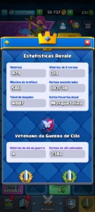 Contas Clash Royale 6 Anos de jogo