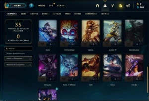 Conta diamante 4 com 31 Champs e 2 Skins - League of Legends LOL