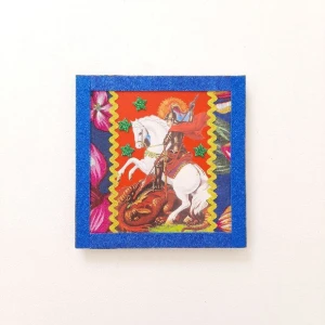 Quadrinho Retrô São Jorge - Artesanato e Personalizados