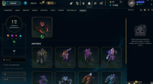 Conta Ferro De 2013 - Todos Os Campeões - 101 Skins - League of Legends LOL