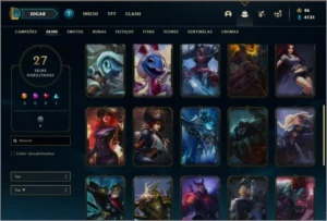 Conta unranked com 27 skins e 85 champs ( MAIN JG ) de 2012 - League of Legends LOL