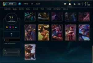 Conta unranked com 27 skins e 85 champs ( MAIN JG ) de 2012 - League of Legends LOL