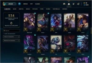 Conta unranked com 27 skins e 85 champs ( MAIN JG ) de 2012 - League of Legends LOL