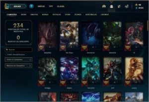 Conta unranked com 27 skins e 85 champs ( MAIN JG ) de 2012 - League of Legends LOL