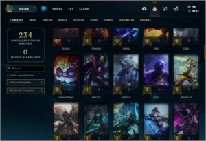 Conta unranked com 27 skins e 85 champs ( MAIN JG ) de 2012 - League of Legends LOL