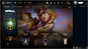 Conta De LOL Com SKin Mítica Da Caitlyn Edição de prestígio - League of Legends