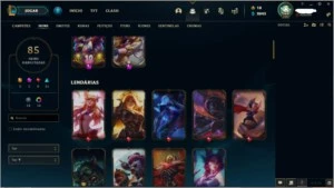 Conta De LOL Com SKin Mítica Da Caitlyn Edição de prestígio - League of Legends