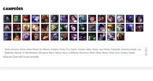 Conta prata 4 com 43 Champs e 21 Skins - League of Legends LOL