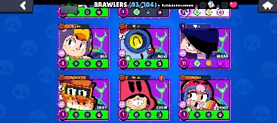 🔥 Conta Brawl Stars | 93 Brawlers | 47 Hipercargas | ETC