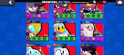 🔥 Conta Brawl Stars | 93 Brawlers | 47 Hipercargas | ETC