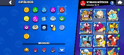 🔥 Conta Brawl Stars | 93 Brawlers | 47 Hipercargas | ETC