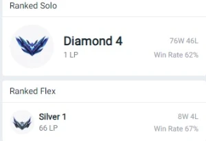 CONTA DIAMANTE 3(atualmente) / 56% Winrate / Bom MMR - League of Legends LOL