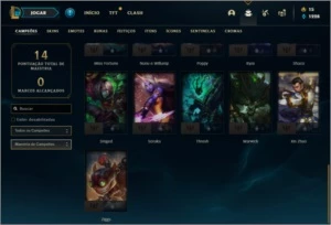 Conta prata 3 com 2 skins e 31 champs - League of Legends LOL