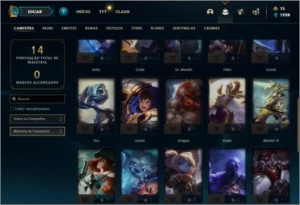Conta prata 3 com 2 skins e 31 champs - League of Legends LOL