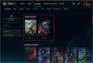 Conta UNRANKED | NVL 30 | 2 CAMPEÕES | 38180 ESSÊNCIAS AZUIS - League of Legends LOL