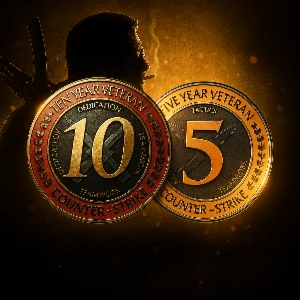 Conta Steam Cs2 (SEM PRIME) Medalhas 10 e 5 Anos - Counter Strike