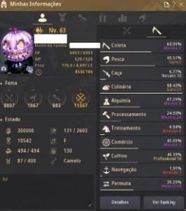 CONTA BDO 740 GS - Guardian Main Full Peso - Black Desert