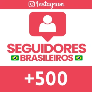 500 Seguidores Brasileiros - 100% reais - Redes Sociais