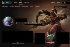 Conta LoL PLATINA 3 - League of Legends