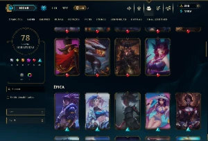 Bronze 4 com 120 Champs e 78 Skins ( MID / ADC ) - League of Legends LOL