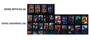 CONTA DE LOL (TODOS CAMPEÕES C/ +236SKINS) + CONTA VALORANT  - League of Legends
