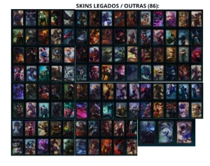CONTA DE LOL (TODOS CAMPEÕES C/ +236SKINS) + CONTA VALORANT  - League of Legends
