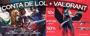 CONTA DE LOL (TODOS CAMPEÕES C/ +236SKINS) + CONTA VALORANT  - League of Legends