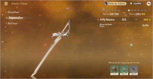 conta genshin impact 6 pj e 2 arma 5 estrelas