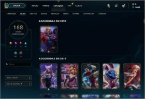 Conta Lol - Ex Platina 4 todos os champ - League of Legends