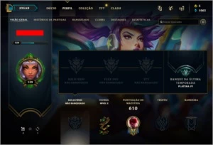 Conta Lol - Ex Platina 4 todos os champ - League of Legends