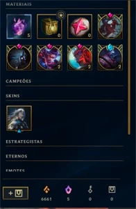 Conta Lol lvl 231, 120 Skins, +14 mil EA, +700 RP - League of Legends