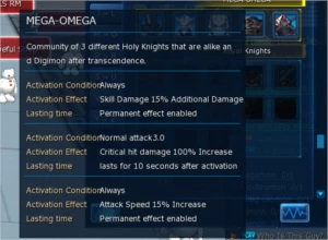Conta END Game Omega SV - Digimon Masters Online DMO