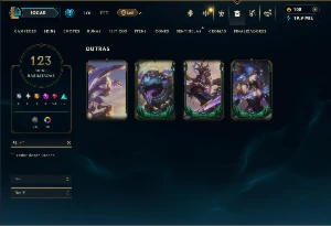 Ouro 2 com TODOS os Champs e 123 Skins ( TOP / MID / JG ) - League of Legends LOL