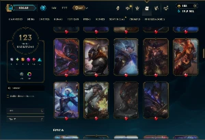 Ouro 2 com TODOS os Champs e 123 Skins ( TOP / MID / JG ) - League of Legends LOL