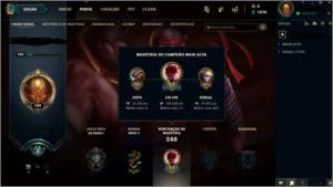 CONTA PLATINA 4 SEASON 9 (MMR MUITO BOM) MD10 NÃO COMPLETA - League of Legends LOL