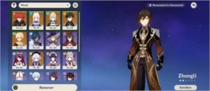 Zhongli + Kokomi + Jean + Qiqi + Diluc - Genshin Impact