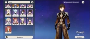 Zhongli + Kokomi + Jean + Qiqi + Diluc - Genshin Impact