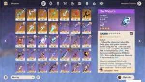 AR58 15 Personagens 5*, 11 Armas 5* Abyss 36* America Server - Genshin Impact