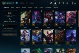 Conta platina 2 Sem email verificado 3 skins e 30 champs - League of Legends LOL
